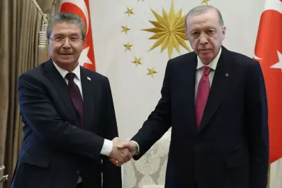 Cumhurbaşkanı Erdoğan, KKTC Başbakanı Üstel'i kabul etti