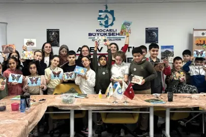 Kocaeli'de atık malzemeleri sanata dönüştürdüler