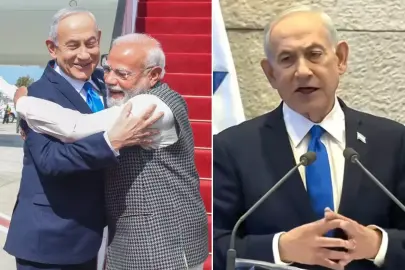 Modi ile kamera karşısına geçen Netanyahu, Osmanlı'yı hedef aldı