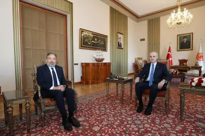 TBMM Başkanı Kurtulmuş, Diyanet İşleri Başkanı Arpaguş'u kabul etti