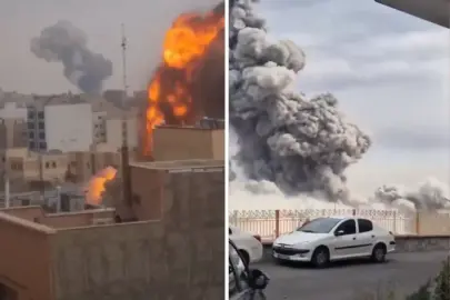 ABD ve İsrail'den Tahran'a saldırı! Büyük panik yaşandı