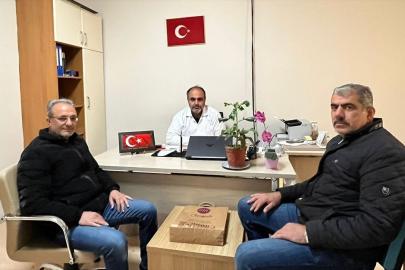 Ağın Belediye Başkanı Çakar, sağlık çalışanlarını ziyaret etti.