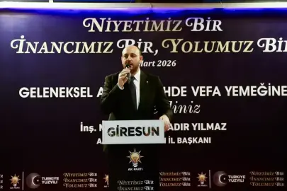 AK Parti Genel Başkan Yardımcısı Büyükgümüş, Giresun'da iftar programında konuştu Açıklaması