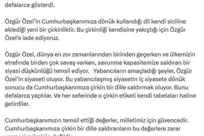 AK Parti'li Çelik: Yabancıların amaçladığı şeyler, Özgür Özel'in siyaseti oluyor
