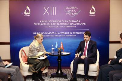 Bakan Kurum, BM Habitat İcra Direktörü Rossbach ile görüştü