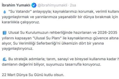 Bakan Yumaklı: Su Verimliliği Seferberliği'ni yaygınlaştırıyoruz