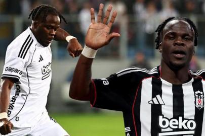 Beşiktaş'ta Olaitan denedi denedi sonunda attı!