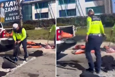 Buca Belediyesi uyuma: Bozuk yolları jandarma onarıyor