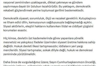 Burhanettin Duran: Demokratik siyaset; sorumluluk, ölçü ve nezaket gerektirir