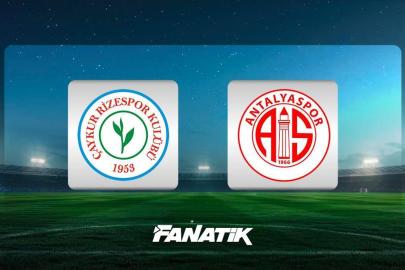 CANLI | Çaykur Rizespor - Antalyaspor (Süper Lig 25. hafta maçı)