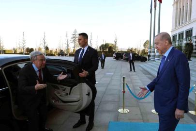 Cumhurbaşkanı Erdoğan, BM Genel Sekreteri Guterres'i kabul etti