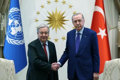 Cumhurbaşkanı Erdoğan, BM Genel Sekreteri Guterres'i kabul etti