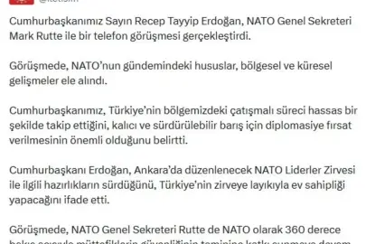 Cumhurbaşkanı Erdoğan, NATO Genel Sekreteri Mark Rutte ile Görüştü