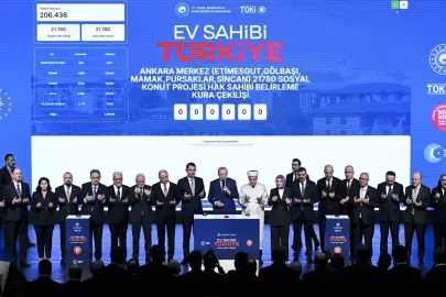 Cumhurbaşkanı Erdoğan "Ev Sahibi Türkiye-Ankara 31 bin 73 Konut Kura Çekim Töreni'nde konuştu Açıklaması