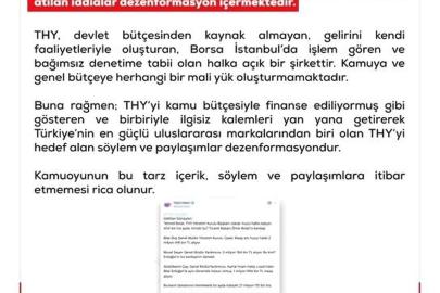 DMM'den THY'ye ilişkin iddialara açıklama