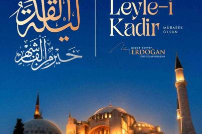 Erdoğan'dan Kadir Gecesi Mesajı