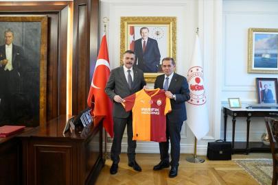 Galatasaray Başkanı Özbek'ten İçişleri Bakanı Çiftçi'ye "hayırlı olsun" ziyareti