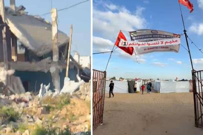 Gazze'de "Kardeşlik Çadır Kampı"na saldırı: Yaralananlar var