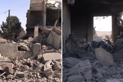 Geriye enkaz görüntüleri kaldı! İsrail Lübnan'ı harabeye çevirdi