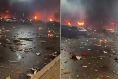 Görüntüler İsrail'den! Gece yarısı resmen cehennemi yaşadılar