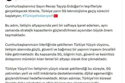 İletişim Başkanı Duran: Dijital egemenliğin güçlendirilmesi hedefleniyor