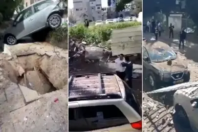 İran İsrail'in kalbini vurdu! Kentte yıkım büyük, dev çukur oluştu