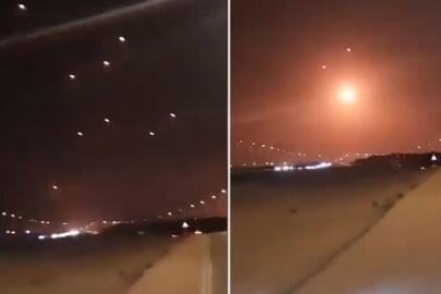 İran'ın fırlattığı füzeler yağmur gibi İsrail'e yağdı