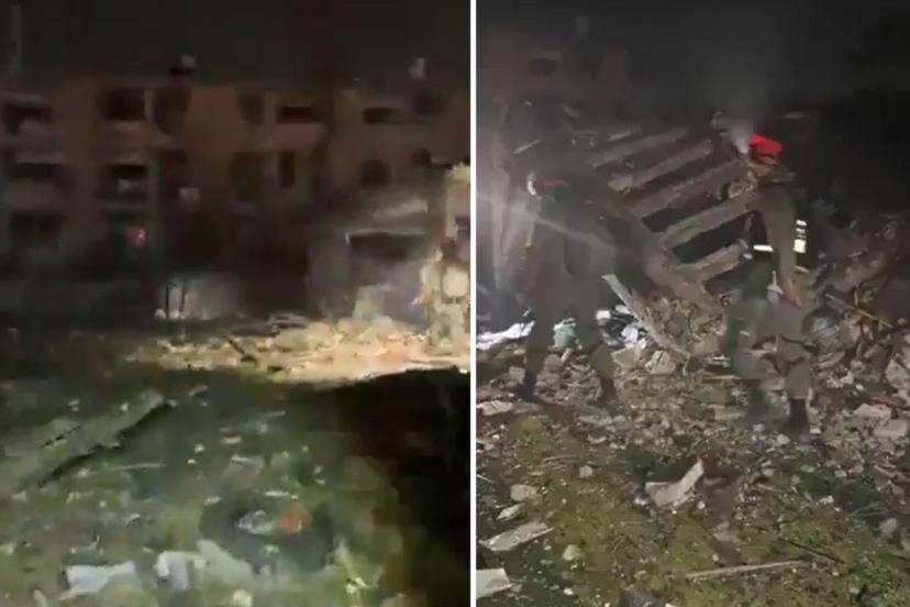 İran'ın misillemesi sonrası İsrail'in Dimona kentinde meydana gelen yıkım görüntülendi