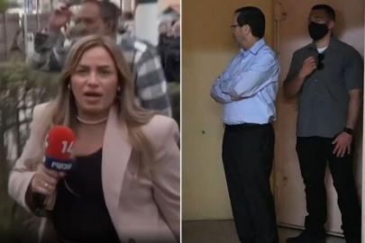 İsrail Cumhurbaşkanı Herzog ecel terleri döktü! Basın açıklaması sırasında füze düştü