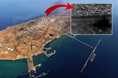 İşte Hark Adası'nın vurulduğu anlar! Üst üste tam 15 patlama