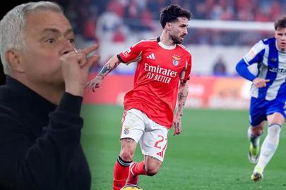 Jose Mourinho kırmızı kart gördü! Benfica ile Porto derbide berabere kaldı