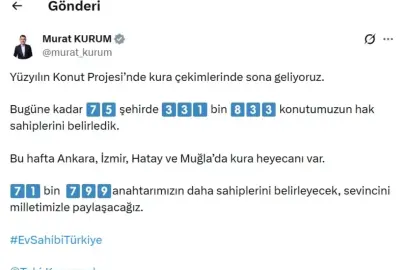 Konut Projelerinde Kura Heyecanı Başlıyor