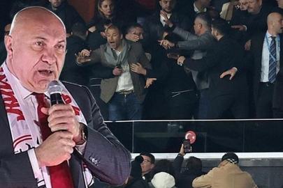 Maç sonu büyük gerilim! Samsunspor Başkanı Yüksel Yıldırım ve Fenerbahçeli taraftarlar arasında tartışma