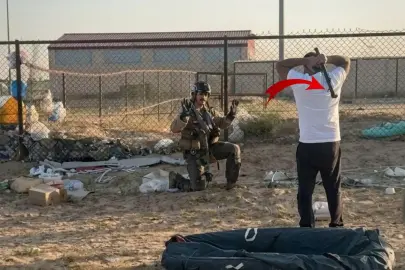 Paraşütle inen ABD askerini böyle karşıladı! Gerçek çok başka çıktı