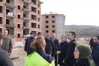 Saraydüzü'nde TOKİ konutlarının yapımı devam ediyor