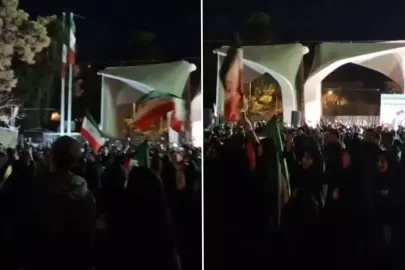 Tahran'da gerilim zirvede, sokaklar tekbir sesleri ile inledi