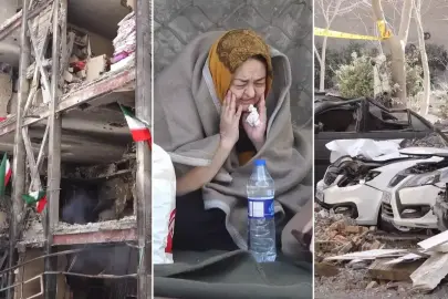 Tahran'daki yıkım böyle görüntülendi