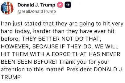 Trump'tan İran'a uyarı: "Daha önce hiç görülmemiş bir güçle vururuz"