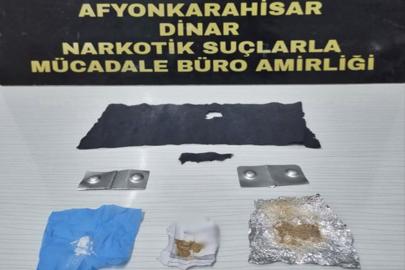 Afyonkarahisar’da uyuşturucu uygulamasında 3 şüpheli yakalandı