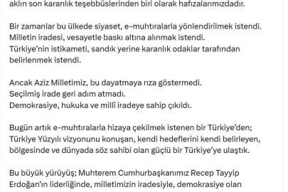 Bakan Çiftçi'den '27 Nisan e-muhtıra' mesajı