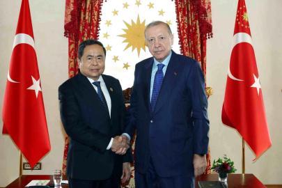 Cumhurbaşkanı Erdoğan, Vietnam Meclis Başkanı Thanh Man'ı kabul etti