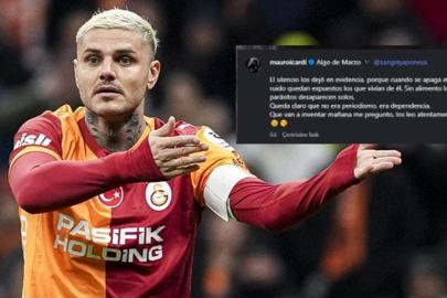 Galatasaray'ın yıldızı Mauro Icardi'den olay paylaşım! 'Ne uyduracaklar merak ediyorum'