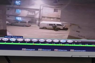 Gaziantep’te araç hırsızlığı kamerada
