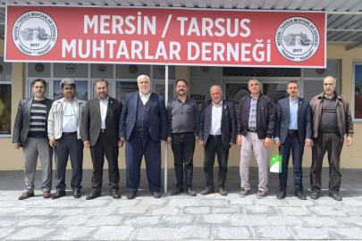 HÜDA PAR heyetinden Tarsus Muhtarlar Derneği’ne ziyaret