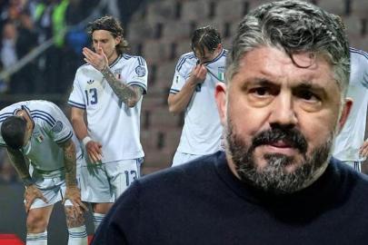İtalya Dünya Kupası'nda yine yok! Gattuso topun ağzında