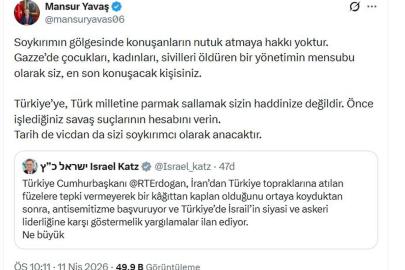 Mansur Yavaş'tan İsrail Savunma Bakanı'na Sert Yanıt