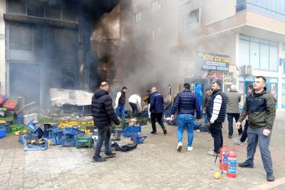 Mardin’de manavda çıkan yangın söndürüldü