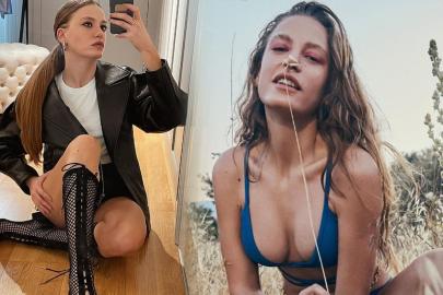 Serenay Sarıkaya gözlükleriyle dikkat çekti