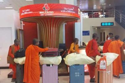 Sri Lanka'da Budist keşişlerin valizlerinden 110 kilogram esrar ele geçirildi