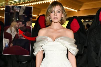 Sydney Sweeney ile Scooter Braun galada dudak dudağa